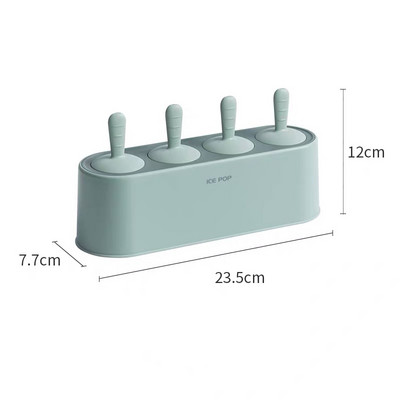 Acasa Mucegai pentru inghetata Popsicle Instrument DIY Silicon 4-hole Ice Mold Forme pentru Inghetata Desert Copii Unelte de bucatarie Inghetata DIY
