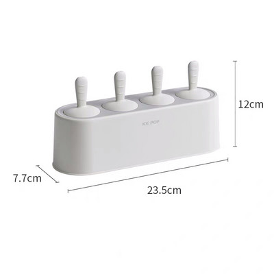 Acasa Mucegai pentru inghetata Popsicle Instrument DIY Silicon 4-hole Ice Mold Forme pentru Inghetata Desert Copii Unelte de bucatarie Inghetata DIY