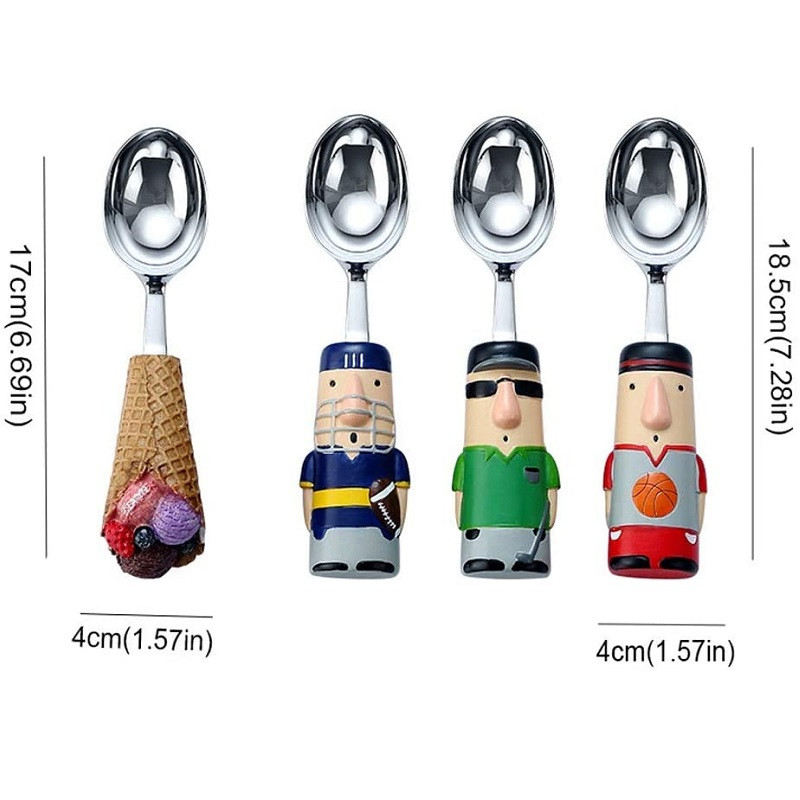 Šaukšteliai Ledų Kaušeliai Savaime tirpstantys ledų Kaušeliai Mieli Arbūzų Kaušeliai Komerciniai Kaušeliai Sriubos Šaukšteliai Tešlos rutuliui, Ledai