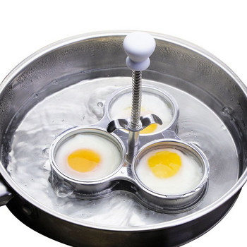 Ρυθμιζόμενος θερμαντήρας αυγών από ανοξείδωτο χάλυβα, 3-κύτταρα, πολυλειτουργικός αναδευτήρας αυγών, οικιακά σκεύη κουζίνας, διαμορφωτής αυγών