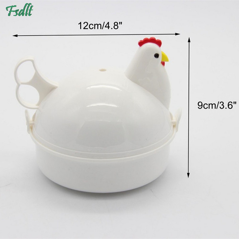 Cuptor cu microunde Ouă Boiler Aragaz Aparat cu abur Accesorii pentru bucătărie 4 Ouă Cazan Aparate de gătit în formă de pui Aparate pentru gătit cu aburi Instrument pentru coacere