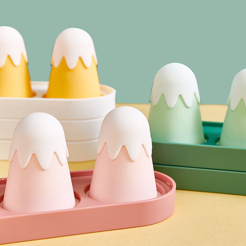 Nauja 4 elementų silikoninė forma Silikoninė ledų formavimo formelės, pagamintos iš ledų, pagamintos „pasidaryk pats“.