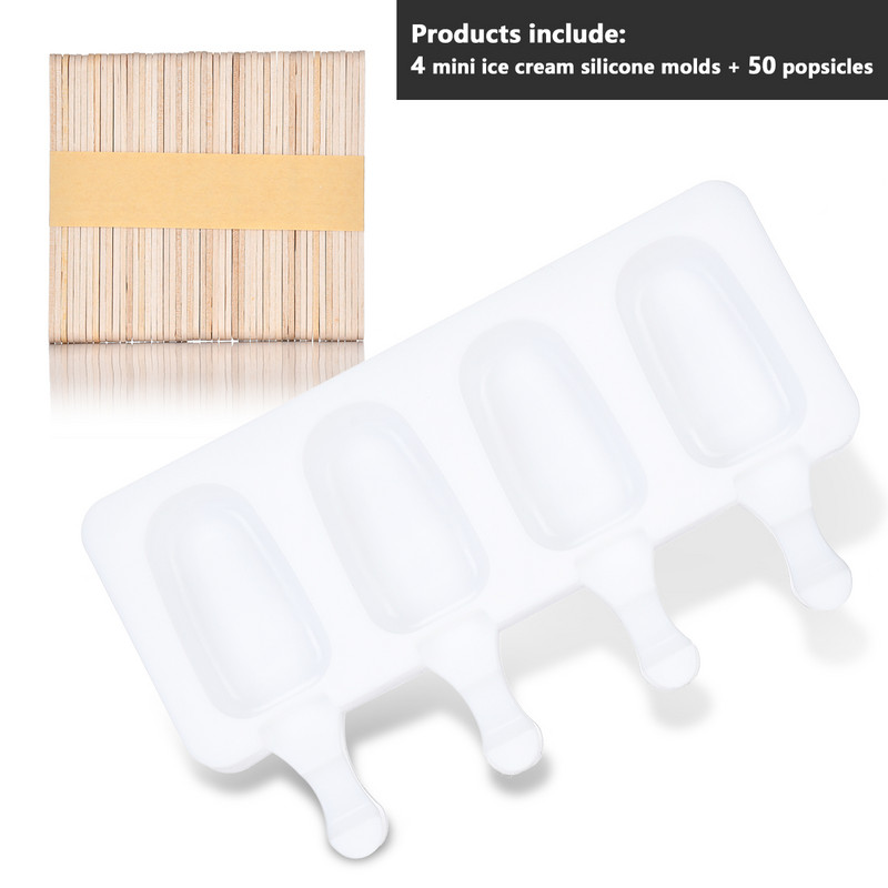 Kuhinjski pribor Ljetni pladanj Silikonski smrznuti led 50 komada/komadu Mini sladoledni sok Silikonski kalup za sladoled Kalup za sladoled