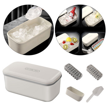 2022 Ice Trays-Easy Release Ice Storage Set with Locking Kad Fords Doll Ice Bin for Freezer with Did Icemaker