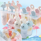 CHEEREVEAL de casă DIY sănătos Popsicle Înghețată Instrumente de turnare Cutie de gheață din plastic pentru desene animate Popsicle Ice Grid 4 Grid 6 Grid 8 Grid