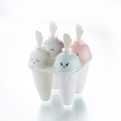 CHEEREVEAL de casă DIY sănătos Popsicle Înghețată Instrumente de turnare Cutie de gheață din plastic pentru desene animate Popsicle Ice Grid 4 Grid 6 Grid 8 Grid