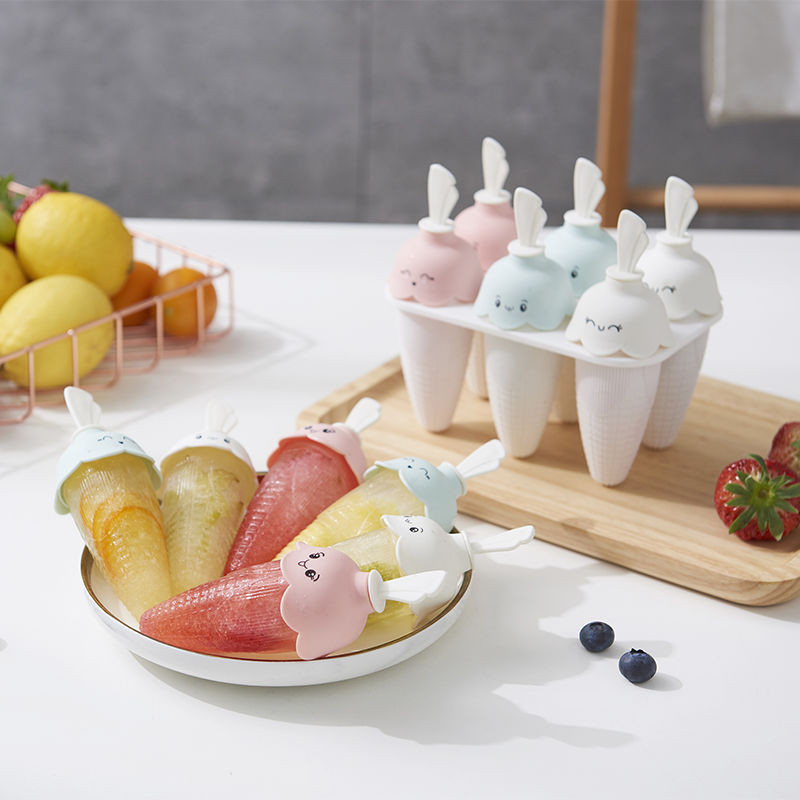 CHEEREVEAL de casă DIY sănătos Popsicle Înghețată Instrumente de turnare Cutie de gheață din plastic pentru desene animate Popsicle Ice Grid 4 Grid 6 Grid 8 Grid