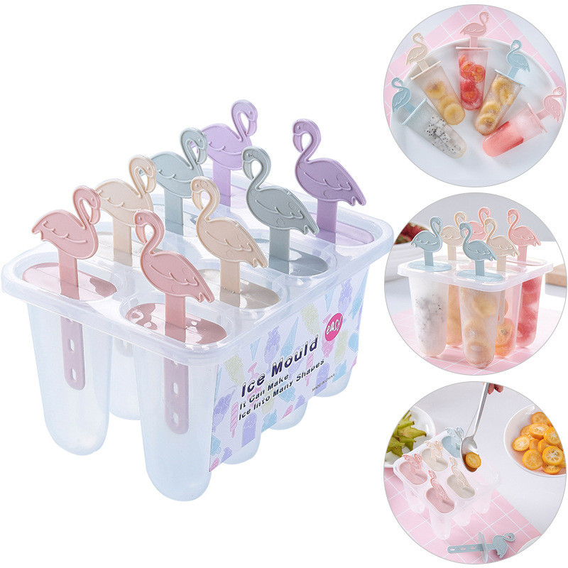 CHEEREVEAL de casă DIY sănătos Popsicle Înghețată Instrumente de turnare Cutie de gheață din plastic pentru desene animate Popsicle Ice Grid 4 Grid 6 Grid 8 Grid
