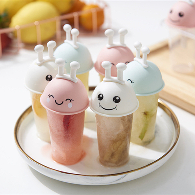 CHEEREVEAL de casă DIY sănătos Popsicle Înghețată Instrumente de turnare Cutie de gheață din plastic pentru desene animate Popsicle Ice Grid 4 Grid 6 Grid 8 Grid