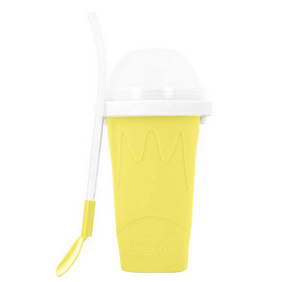 Cupe pentru smoothie congelate rapid Slushy inghetata Maker Milkshake Cupă de răcire Silicone stoarce Slushy Cup DIY Băuturi congelate de casă