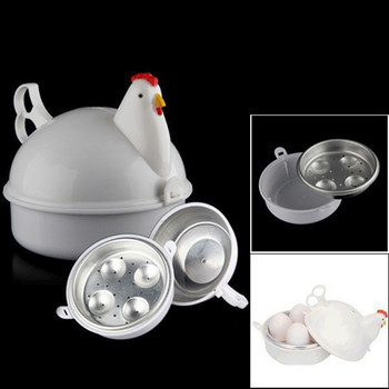 Νέα κουζίνα φούρνο μικροκυμάτων Αυγά ατμομάγειρα Κοτόπουλο σε σχήμα 4 αυγών Βραστήρας καινοτομία Συσκευές μαγειρέματος Οικιακά εργαλεία αυγών Συσκευές κουζίνας