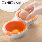 Mikrohullámú tojásos orvvadász ételminőségű edények Dupla csésze tojásbojler Gőzölt tojáskészlet Mikrohullámú sütők Főzőeszközök Ingyenes szállítás