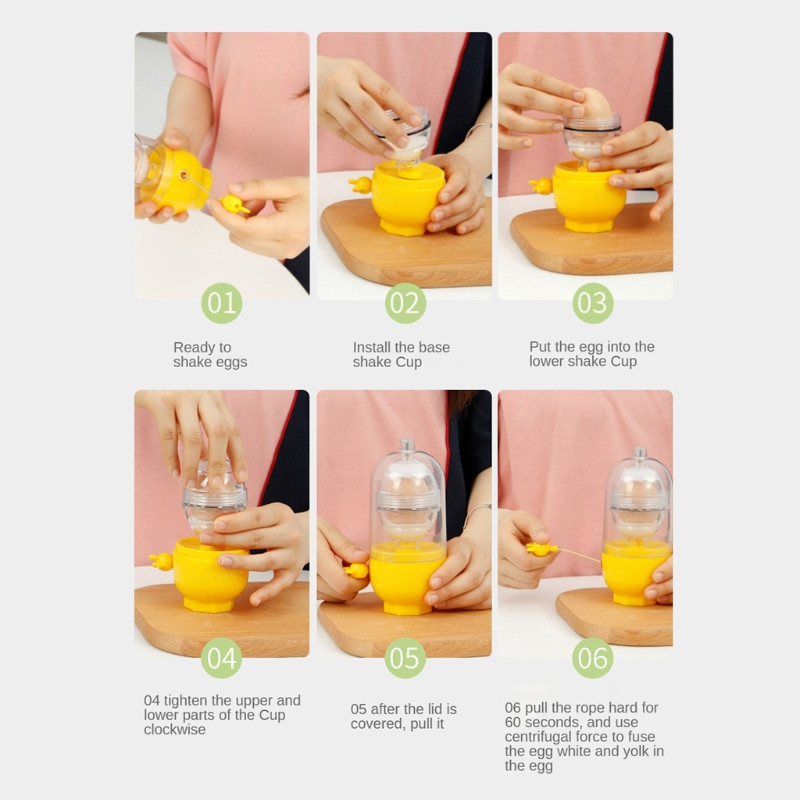 Mješalica za žumanjak, bjelanjak, mućkalica, mućkalica, ručno povlačenje, ručni blender, centrifuga