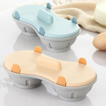 2022 Το νεότερο φούρνο μικροκυμάτων Double Egg Poacher Poacher Poached Egg Steater Egg Gadgets Dual Cooking Eggs Mold Kitchen Gadgets