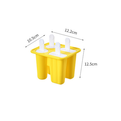 Formă pentru înghețată din silicon Forme pentru ghivece Forme pentru gheață Cutie de gheață realizată manual cu capac Căzi de înghețată de casă creative de vară