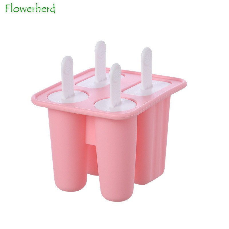 Formă pentru înghețată din silicon Forme pentru ghivece Forme pentru gheață Cutie de gheață realizată manual cu capac Căzi de înghețată de casă creative de vară