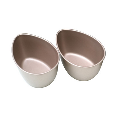 2 kom. Čašice za poširanje jaja od ugljičnog čelika Mini čašice za poširanje jaja Posuđe za kuhanje Zdjela za kalupe za jaja Kreativni alati za kuhanje jaja