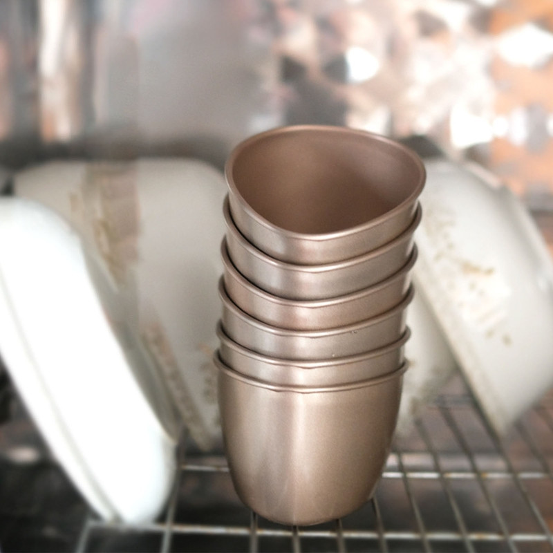 2 kom. Čašice za poširanje jaja od ugljičnog čelika Mini čašice za poširanje jaja Posuđe za kuhanje Zdjela za kalupe za jaja Kreativni alati za kuhanje jaja