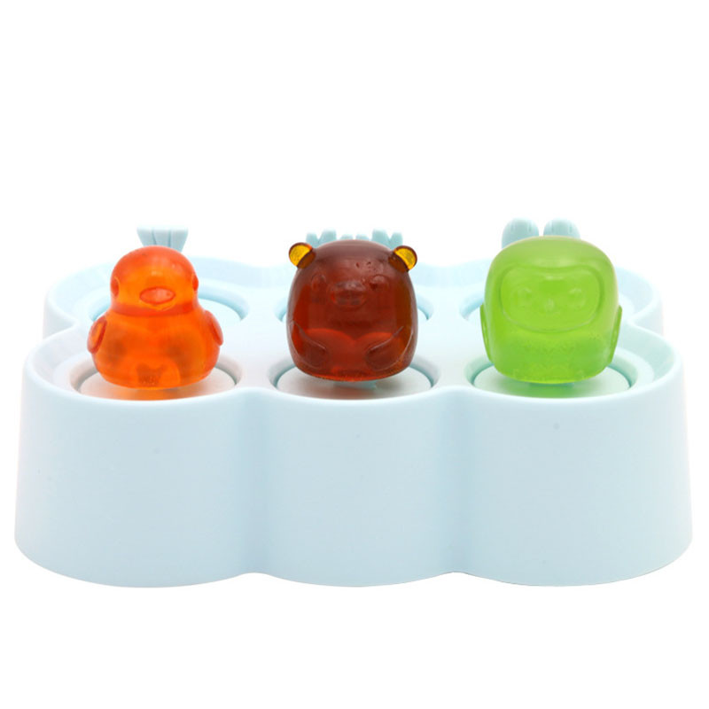 Biztonságos élelmiszer minőségű szilikon jég nyalóka formák fagylalt formakészlet aranyos rajzfilm otthoni barkácsolás baba gyerekeknek felnőttek popsaforma készítő készlet