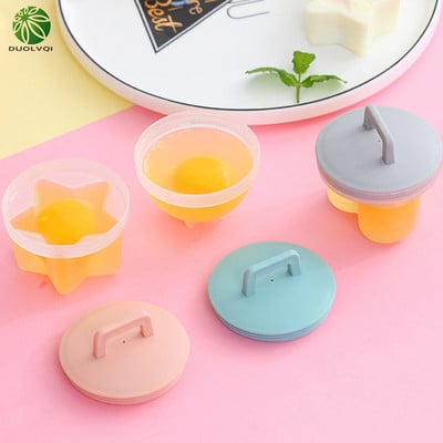 Holaroom Creative Egg Poacher Vairāku veidu olu tvaicēti Olu vārīšanas rīks PP olu veidne Tvaicēšanas virtuves olu rīki Piederumi