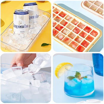 Ice Cube Maker Ice Mold 3 in 1 Ice Cube Set φόρμα και σετ φτυαριών Φόρμα πάγου κατηγορίας τροφίμων για αξεσουάρ κουζίνας κοκτέιλ ουίσκι