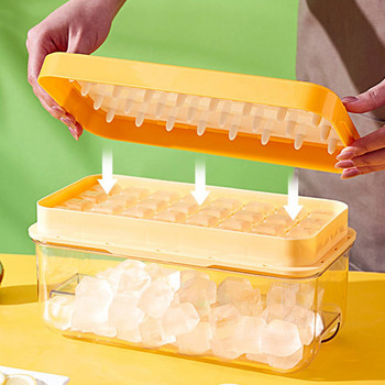 Ice Cube Maker Ice Mold 3 in 1 Ice Cube Set φόρμα και σετ φτυαριών Φόρμα πάγου κατηγορίας τροφίμων για αξεσουάρ κουζίνας κοκτέιλ ουίσκι