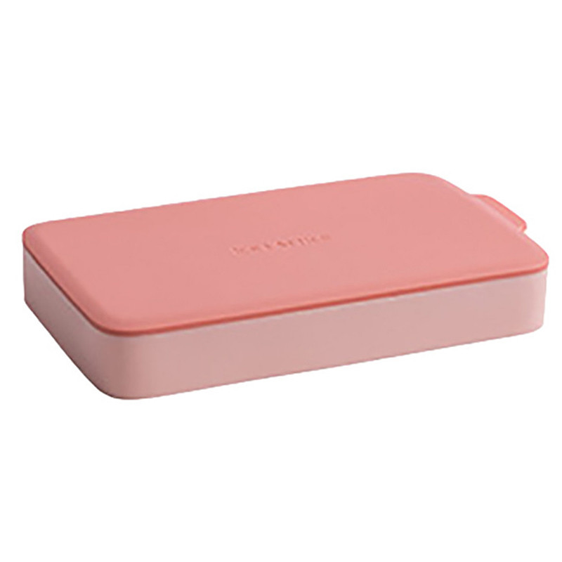 24 grotelės su dangteliu Silikono ledo kubelio ledo dėžutė gėrimų želė ledų formelės ledo kubo formos virtuvės įrankis