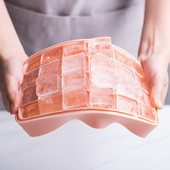 Cutie pentru gheață cu 24 de cuburi cu capac Tavă de gheață din silicon Jeleu pentru băuturi Congelator Mucegai pentru înghețată Mold Maker Recipiente de depozitare