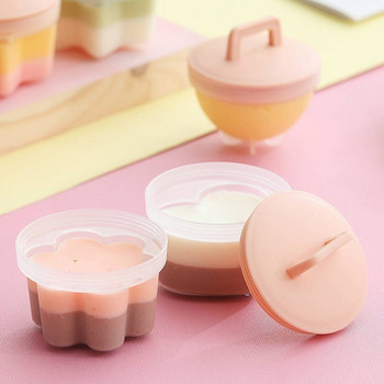 4 τμχ/Σετ Cute Egg Poacher Plastic Egg Boiler Kitchen Egg Boiler Cooker Tools Egg Form Maker with Did Brush Pancake