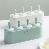 Formă pentru înghețată, antiaderentă, cu 4 capacități, din silicon de calitate alimentară, pentru gheață, tavă pentru gheață