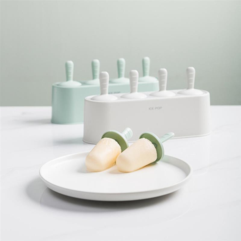 Formă pentru înghețată, antiaderentă, cu 4 capacități, din silicon de calitate alimentară, pentru gheață, tavă pentru gheață