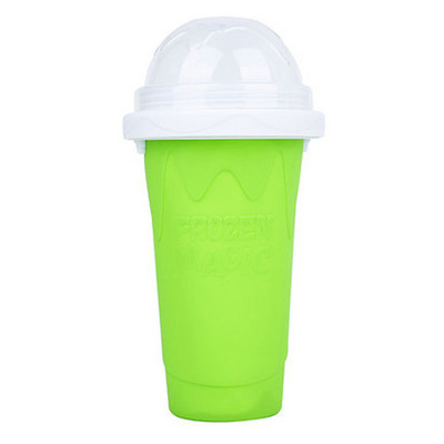 350 ml Smoothies cu congelare rapidă, ecologică, cu două straturi, din silicon, pentru aparat de înghețată, sticlă, stoarcere, ceașcă pentru răcire.