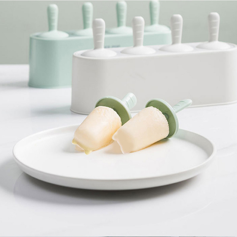 „Origin“ silikoninė ledų formelė, „pasidaryk pats“ įrankis, silikoninė 4 skylučių ledų formelė vaikams desertinė ledų formelė virtuvės įrankiai