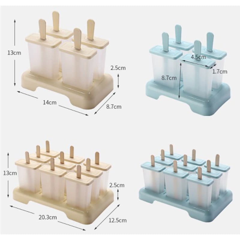 Isetehtud jäätisevormid, isetehtud jäätisemasin, jäätisevormid kandik Köögi isetehtud tarvikud