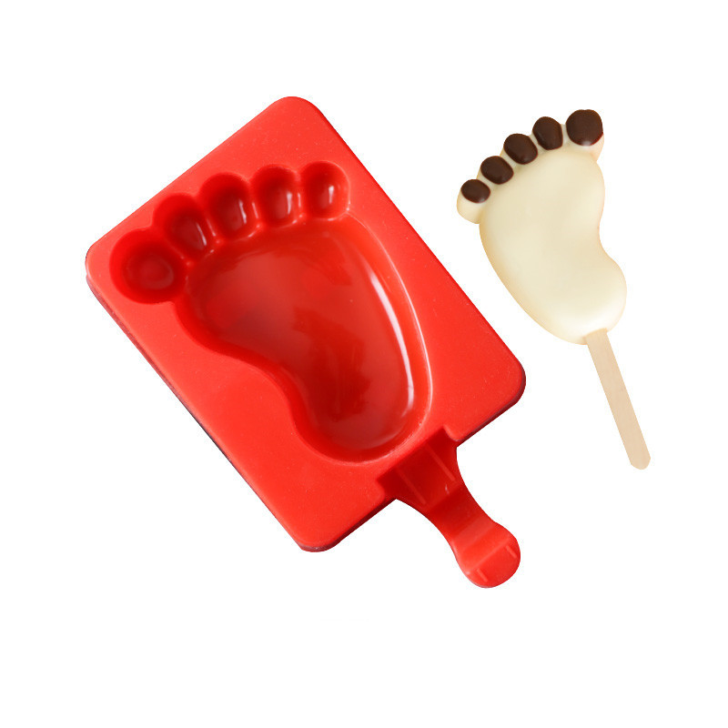 Forme din silicon pentru ghiocete de casă Congelator Suc Tavă pentru cuburi de gheață Mucegai pentru înghețată pentru ghiocete cu bețișoare Mini Forme pentru înghețată