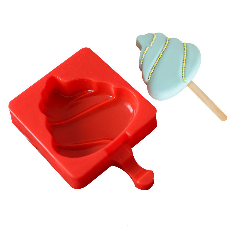 Forme din silicon pentru ghiocete de casă Congelator Suc Tavă pentru cuburi de gheață Mucegai pentru înghețată pentru ghiocete cu bețișoare Mini Forme pentru înghețată