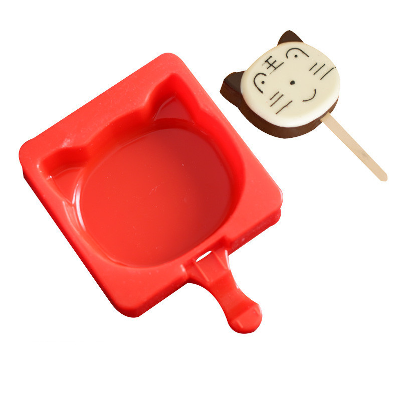 Forme din silicon pentru ghiocete de casă Congelator Suc Tavă pentru cuburi de gheață Mucegai pentru înghețată pentru ghiocete cu bețișoare Mini Forme pentru înghețată