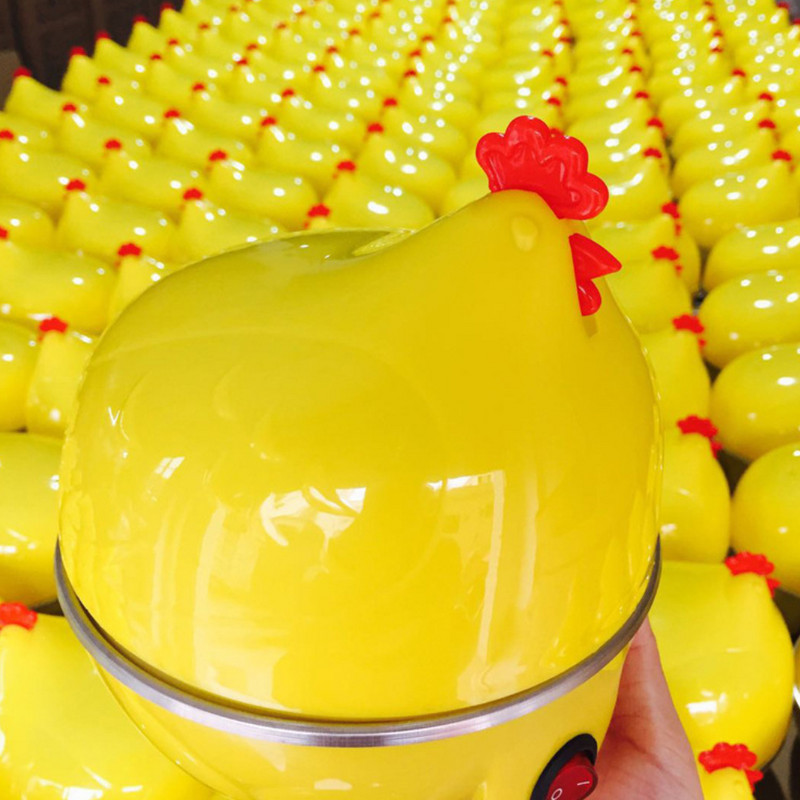 Csirke alakú elektromos 7 lyukú tojásbojler gőzölős tűzhely Konyhai főzőeszköz