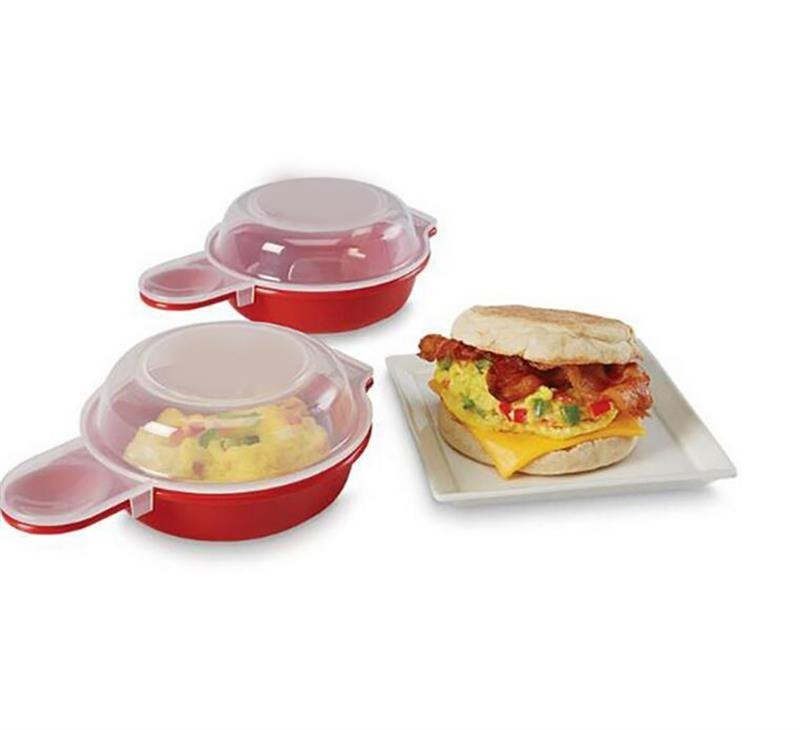 Ușor Eggwich Cuptor cu microunde Ouă Arată Ou Hamburg Omlet Make Tool PP Manual Burger Press Instrument Burger Maker Chitețuri pentru hamburger