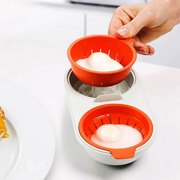 Φούρνος μικροκυμάτων Αυγοστάτης Οικιακής Ατμού Μπολ Αυγών Θήκη μαγειρέματος Αυγών Εργαλείο Βραστήρας Κουζίνα Κουζίνα Gadget