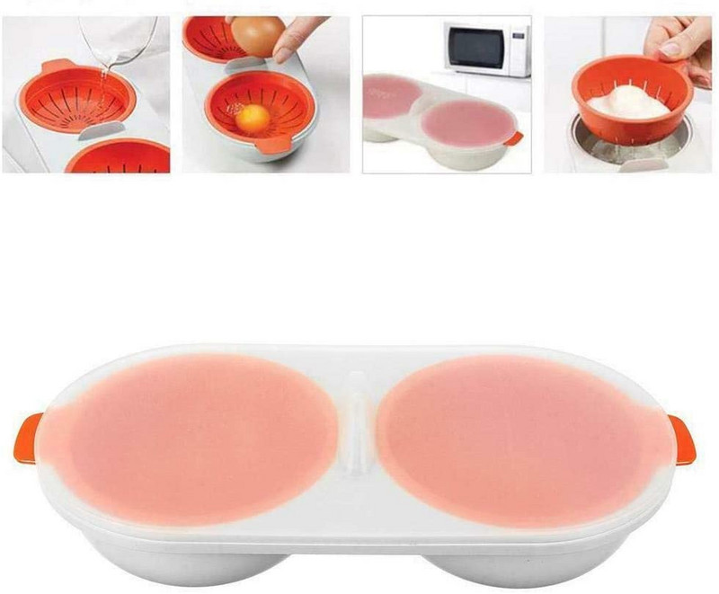 Uus mikrolaineahjus munade pošeerija Pošeeritud munamasin munakeetja pošeeritud munade auruti koduköögi vidin Tervisliku hommikusöögi toiduvalmistamisnõu