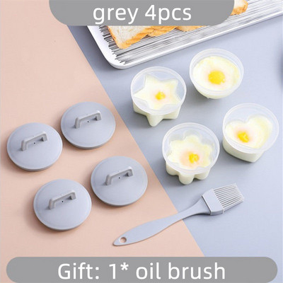 4 bucăți/set unelte drăguțe pentru gătit ouă cu perie, din plastic, pentru cazanul de ouă, braconaj pentru copii, coacerea ouălor, instrument de preparare pentru ouă, accesorii de bucătărie