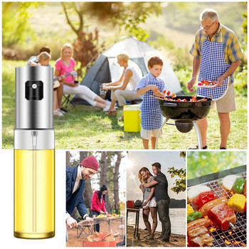 Oils Spray Glass Bottle Olive Glass Oil sprayer Acid Dispenser Κουζίνα Vegetable Oil Spray Camping Fitness Less Oil Barbecue