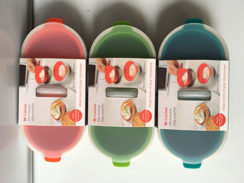 Cazan de scurgere de ouă Cupă dublă Cazan de ouă Cuptor cu microunde Poacher rotund cu două straturi Inovator Stocă de ouă Gadget de bucătărie