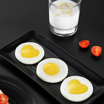 Ατμομάγειρα αυγών από ανοξείδωτο χάλυβα Egg poacher Pan Εργαλείο κουζίνας Πολυλειτουργικό μαγείρεμα αυγών κουζίνας σε σχήμα καρδιάς