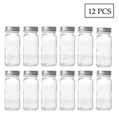 Cutie de condimente Capac Oală pentru condimente Sticlă de condimente Accesorii și materiale de bucătărie din sticlă Set de recipiente pentru sare de sticlă Borcan de condimente