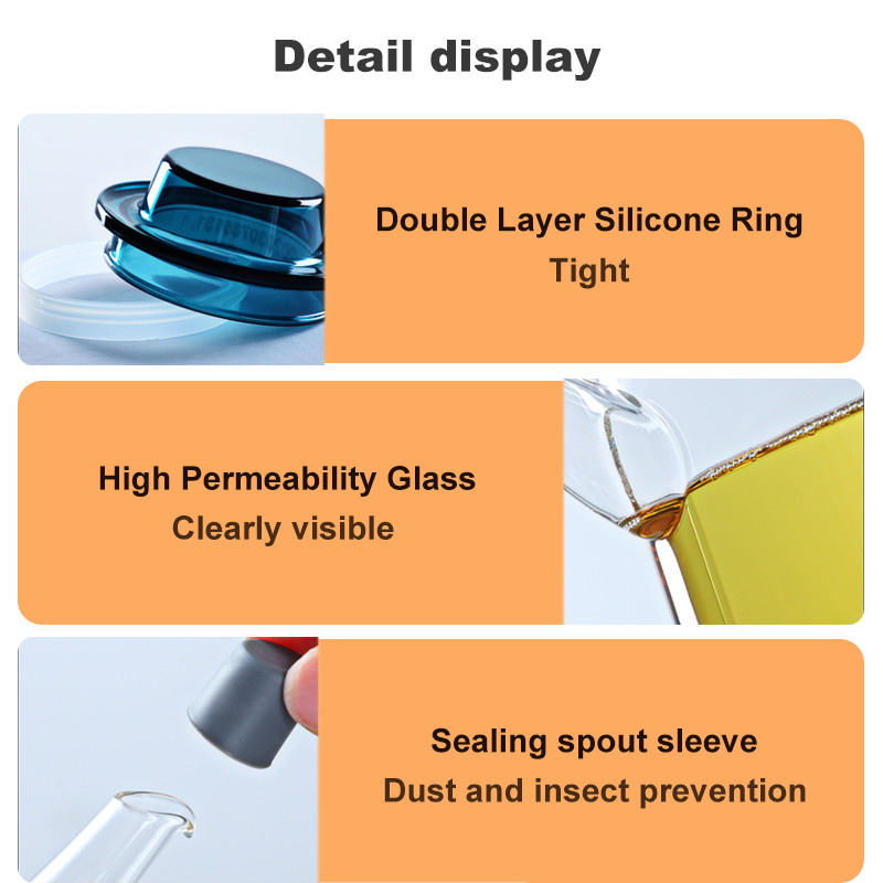 Boca za kuhinjsko ulje od 700 ml, automatska boca za ocat, dozator za ulje, stakleni kuhinjski dozator za ulje, kuhinjski dodaci