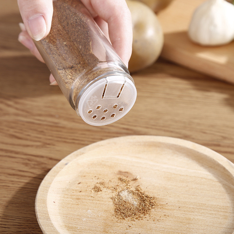 Set de 3-12 bucăți borcan pentru condimente Recipient pătrat de sticlă Sticlă pentru condimente pentru bucătărie în aer liber Recipient pentru condimente pentru camping Borcan sigilat din sticlă