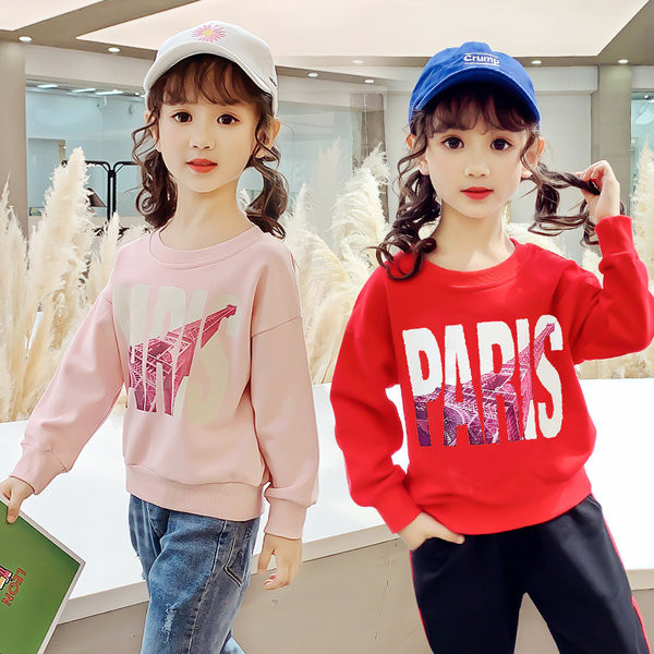 Bluză casual pentru copii cu inscripție pentru fete