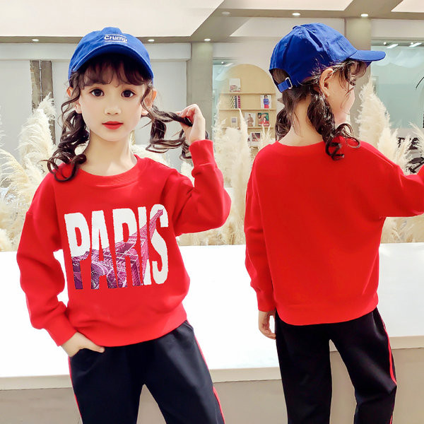 Bluză casual pentru copii cu inscripție pentru fete